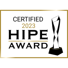Auszeichnung als Sigel für den HIPE AWARD 2023